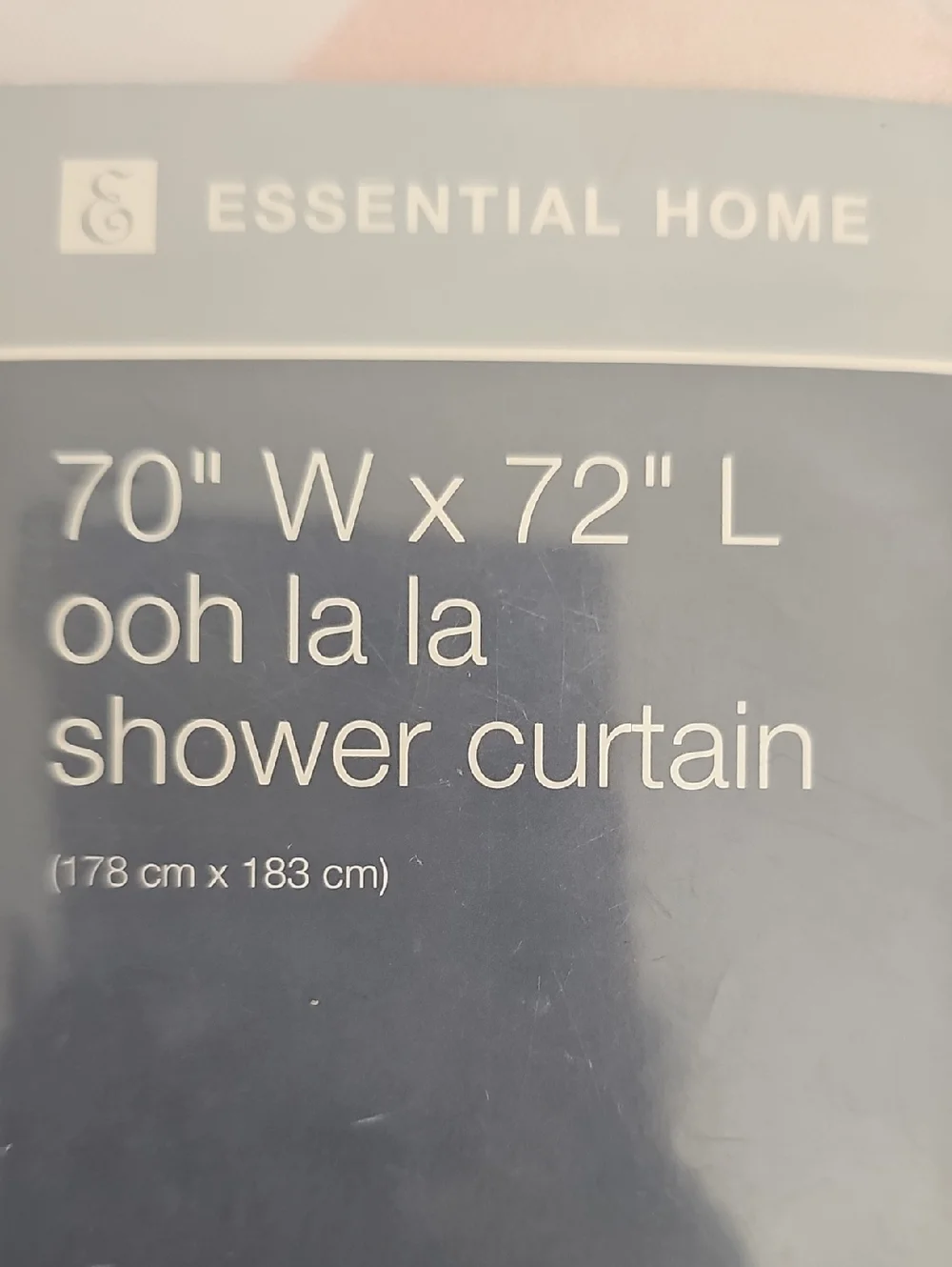'Ooh La La' Pink Fabric Shower Curtain